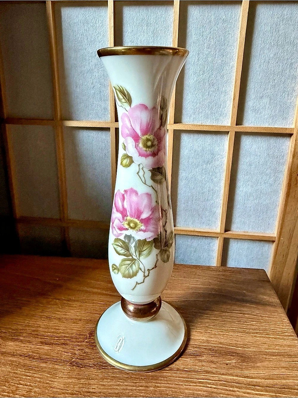 Beautiful Vintage Lindner Kueps32 Bavaria Floral German Porcelain Vase